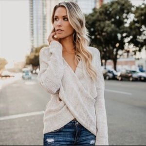 Aeon wrap sweater